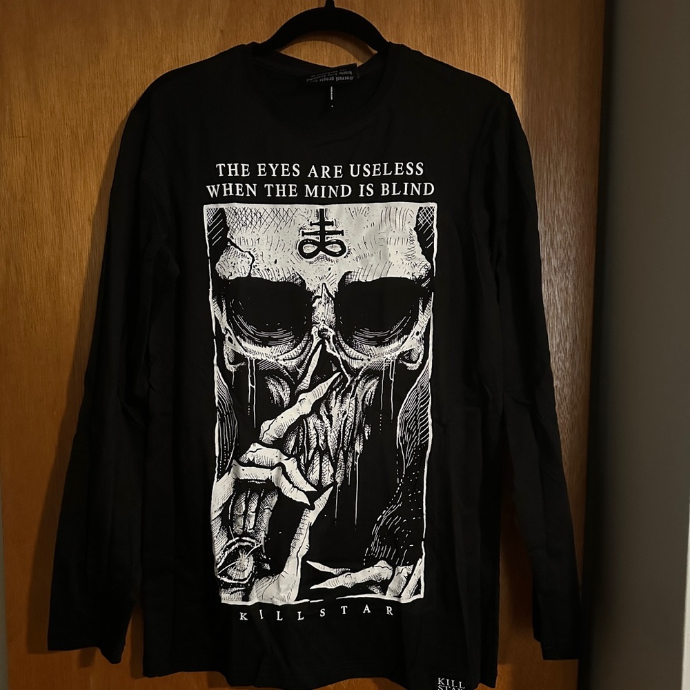 Killstar Blind Mind long sleeve black top